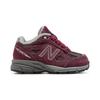 New Balance 990 Series V4 Low Top Kids Running Shoes Dark Red Kids Running Shoes KJ990BYP