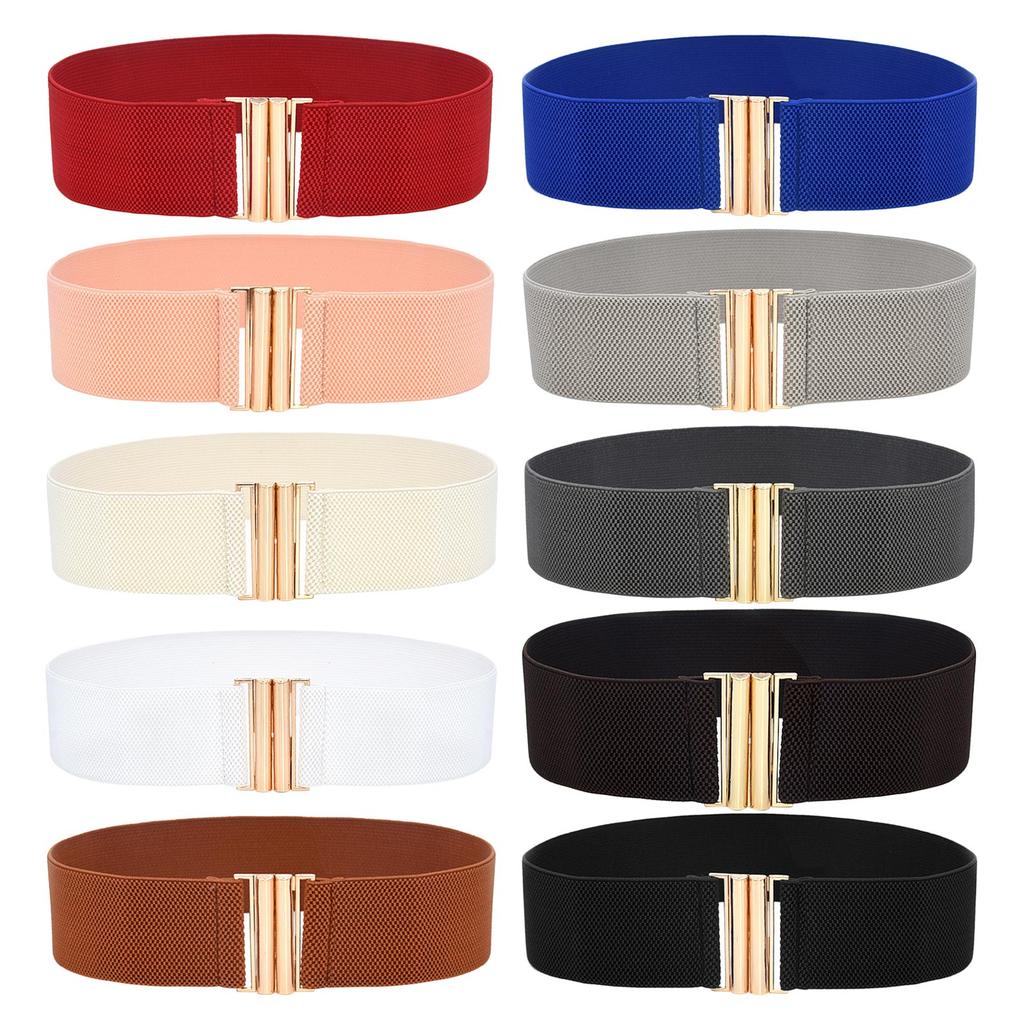 Stretchy Traditional Waist Chain Solid Color Belt for Women Prom Banquet Club Party Hot Girl Oversize Elegant Woven Belt