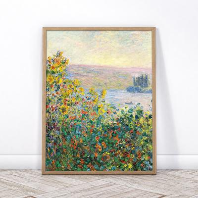 Клод Моне плакат винтажный весенний цветочный пейзаж настенный художественный принт маковое поле холст живопись скандинавские картины Декор в гостиную