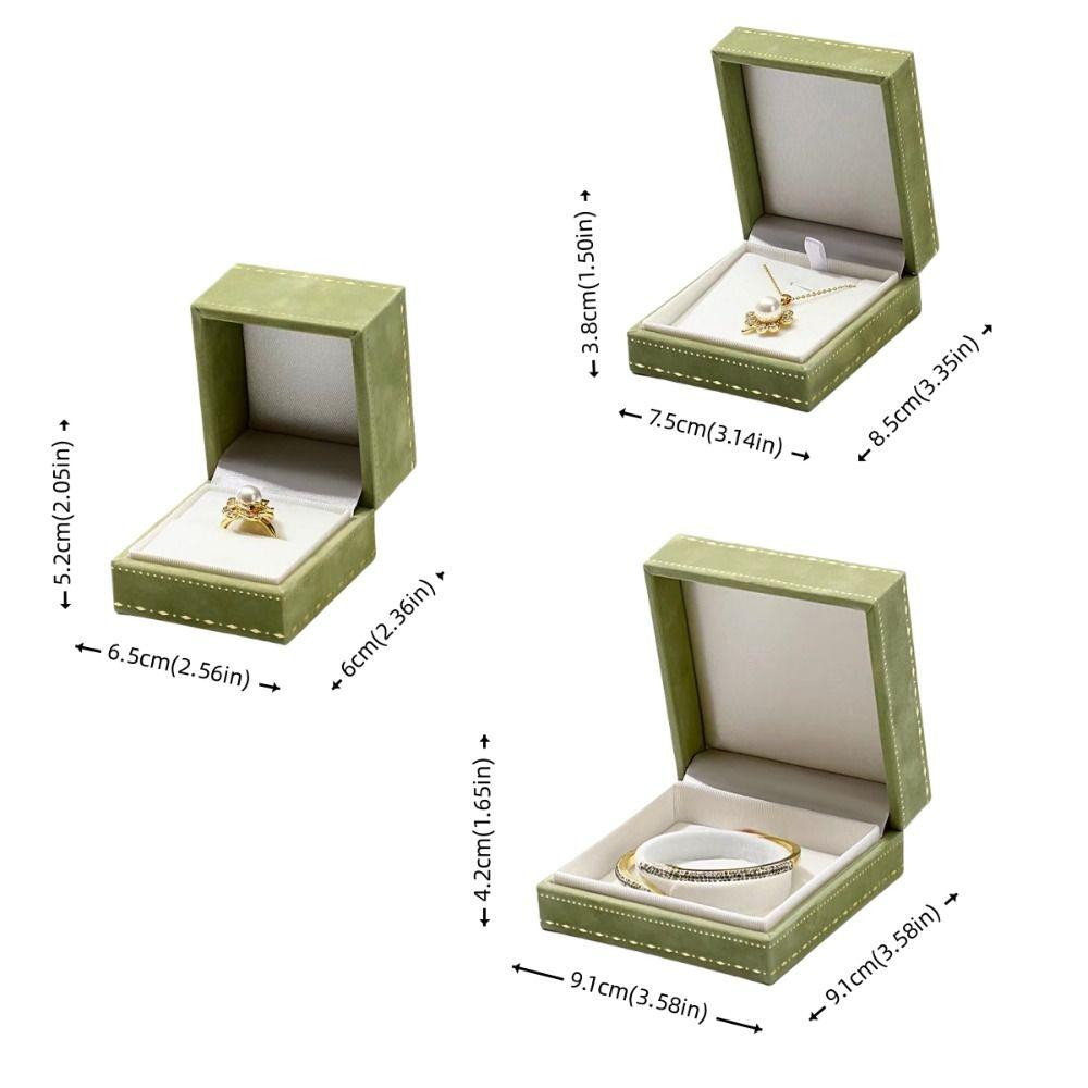 Luxury Small Jewelry Box Vintage Flannel Bracelets Box Jewelry Display Holder  Jewelry Storage