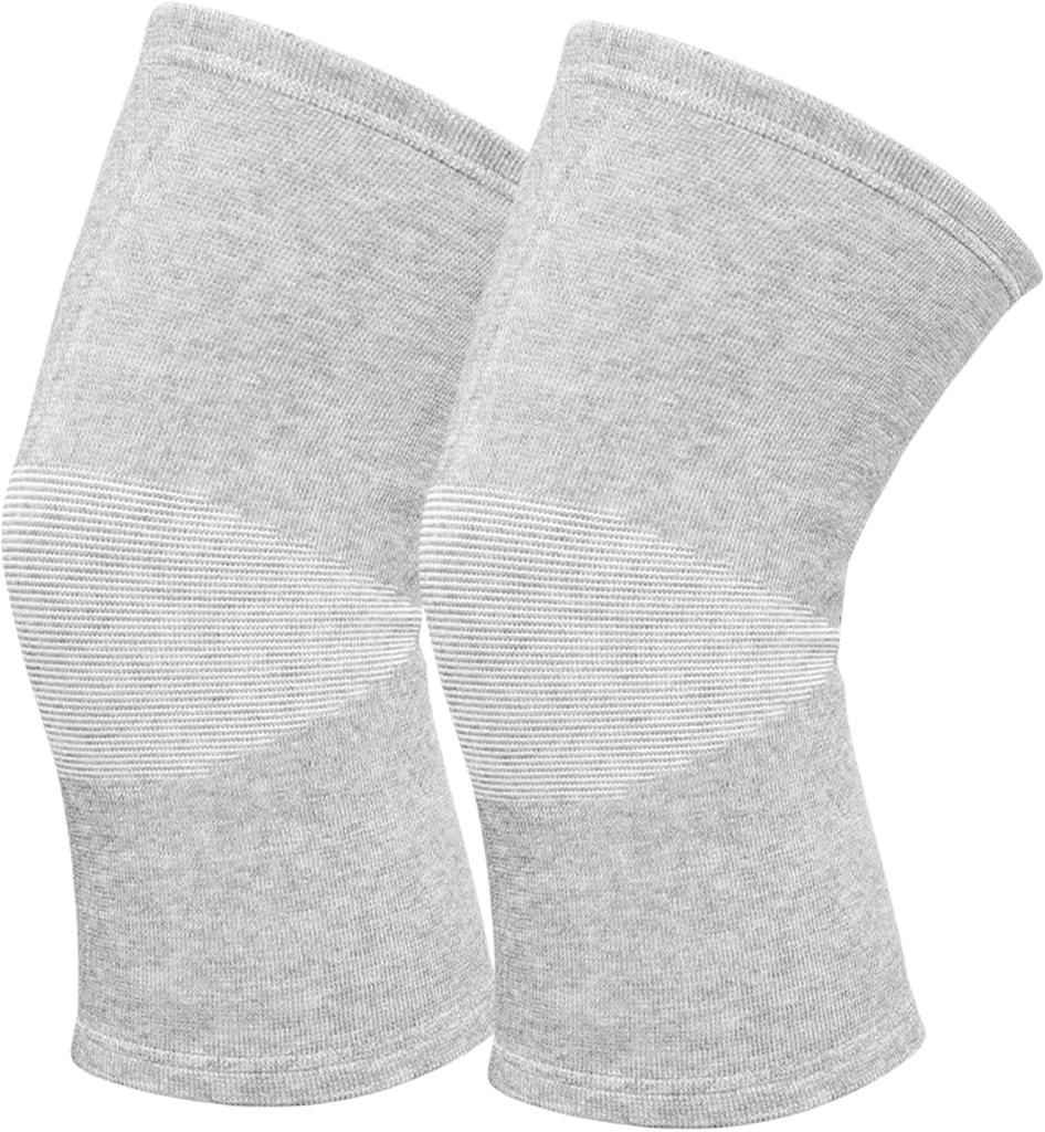Bamboo Charcoal Soft Knee Support (Pair)-Breathable Lightweight Compression Sleeve for Arthritis Tendonitis & Running #ZTHX
