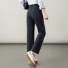 Women's High Waist Slimming Lyocell Cotton Straight-Leg Cigarette Pants for Autumn 2025