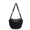 Commuter Light Casual Canvas Bag Women'S Large Capacity Solid Color Messenger Bag Women'S Versatile Niche Bag Dumpling Bag