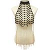 Adjustable Length Elegant Pearls Body Chain Sensual Chest Jewelry Accessory Portable for Beach and Evening Wear