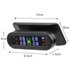 Intelligent Tire Pressure Monitoring System Solar Wireless TPMS Temperature Warning with 4 Sensor IP67 Waterproof Auto Monitor