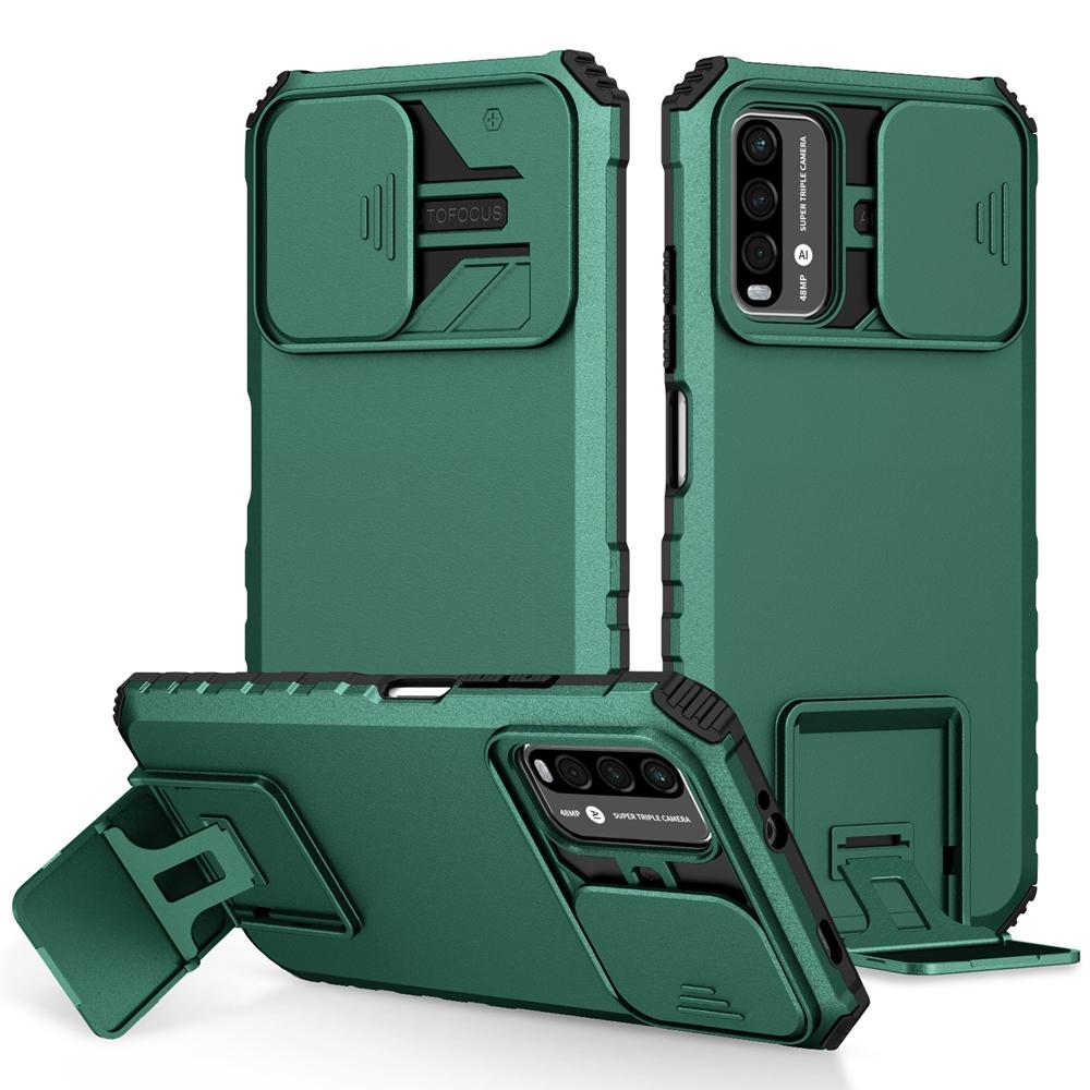 Чехол-броня для телефона Xiaomi 11T 11 Lite POCO X3 NFC M3 M4 X4 X5 X6 Pro C40 4G 5G NE с выдвижной камерой, пластиковым держателем, жесткая крышка