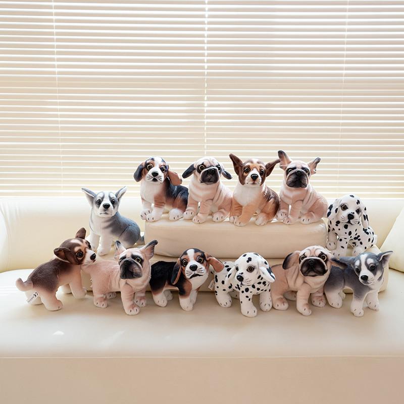 Очаровательная плюшевая игрушка-собака Милый чихуахуа и хаски мягкая набивная игрушка с мягким мехом