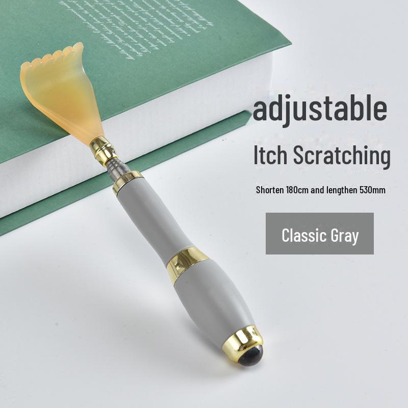 Телескопическая чесалка для спины из нержавеющей стали с магнитным массажем