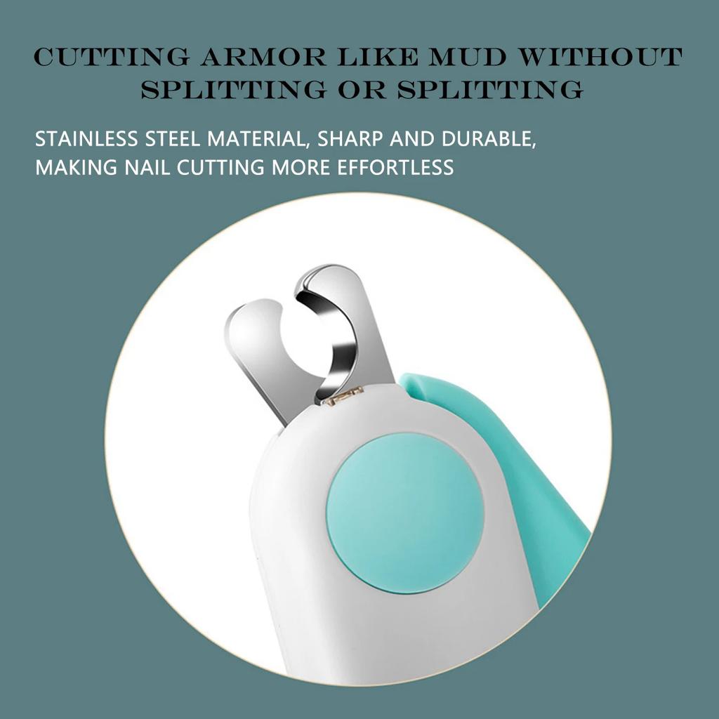 Светодиодный светильник, машинка для стрижки когтей для кошек и собак, профессиональный триммер для когтей домашних животных с предохранительным замком, набор инструментов для ухода за щенками, котятами, животными