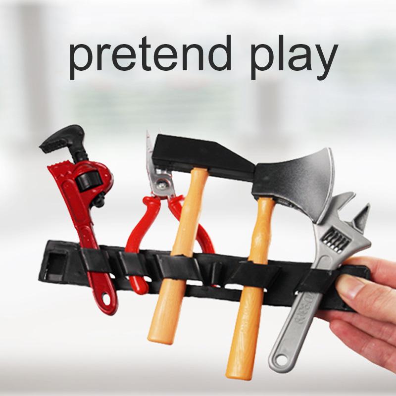 Детский имитационный ремонтный инструмент Пластиковые игрушки для мальчика Инструменты для обслуживания Отвертка Молоток Клещи Детская игрушка для ролевых игр Игры TMZ