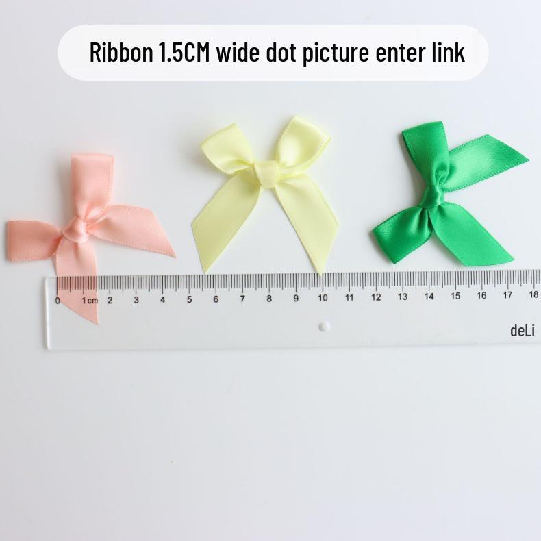 Double-Layer 8-Minute Polyester Swallowtail Ribbon Waist Bow and Headdress Accessory
