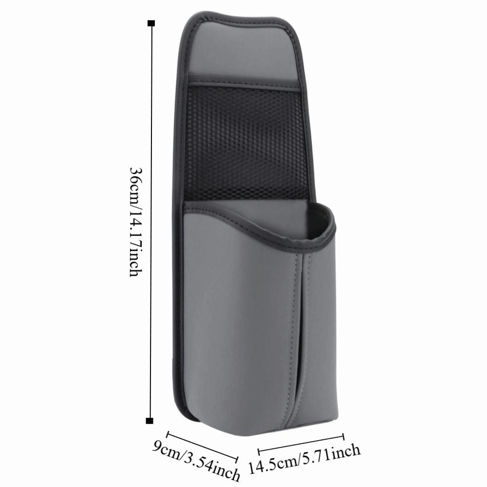 Wear-Resistant Hanging Auto Seat Organizer Multifunctional Mesh Storage Pocket for Phone Bottle