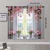 2pcs, Curtain Fabric Window View Polyester (without Rod) Decorations For Home for Living Room, Bedroom, and Home Decor