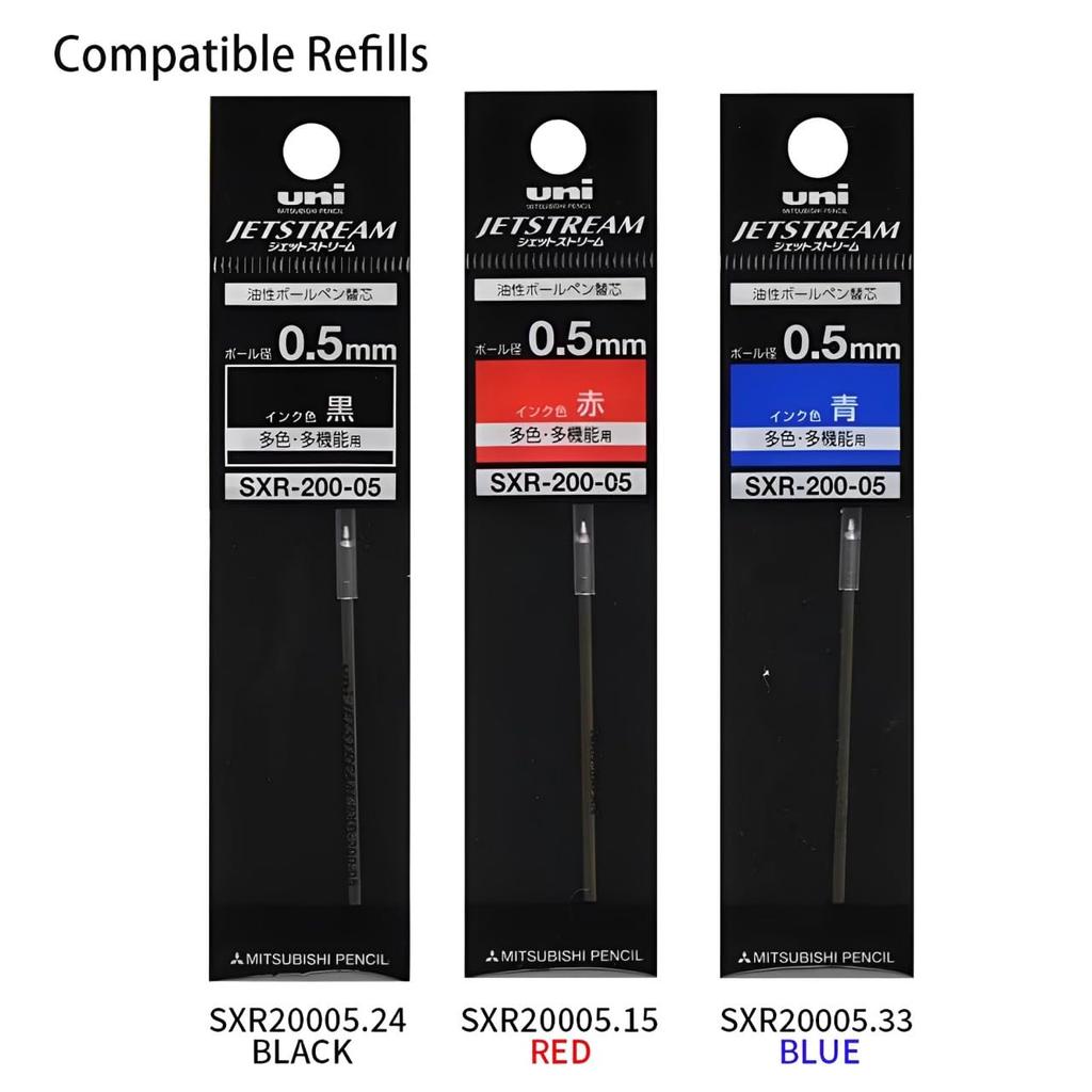 Mitsubishi Pencil Ballpoint Pen 3 Colors Jet Stream Dark Navy Back Order Oil-Based 0.5mm SXE3-3500-05 SXE3350005D.9