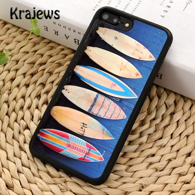 Krajews Летний Пляж Солнце Серфинг Чехол для Телефона Обложка Для iPhone 14 6s 7 8 plus X XR XS 11 12 13 pro max Samsung Galaxy S21 S22ultra