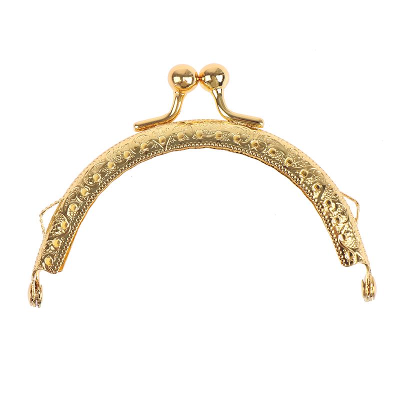 Круглый металлический каркас 8,5 см, кошелек с ручкой, клатч, сумка с застежкой, фурнитура для сумок