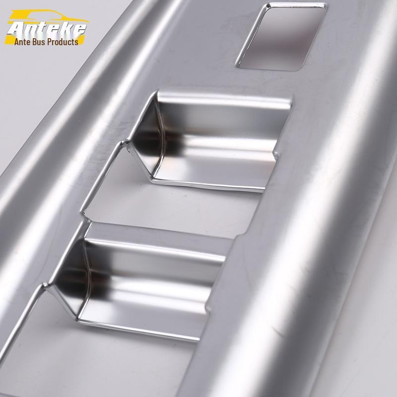 Fits 14 Models: Glass Switch Trim & Car Door Window Armrest Lift Button Decorative Stickers