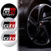 Алюминиевые 4 шт. 56 мм Значки Логотип GR SPORT Колпачки Центральных Ступиц Колес Автомобиля Наклейки Эмблемы Для Corolla C-HR Yaris RAV4 Avensis Prado