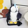 Doll Children Backpack Plush Toy Animal Shoulder Bag Soft Penguin Crossbody Bag  Outdoor