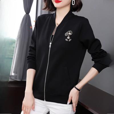 Женская весенне-осенняя модная бейсбольная куртка-бомбер - Мамина ветровка на молнии