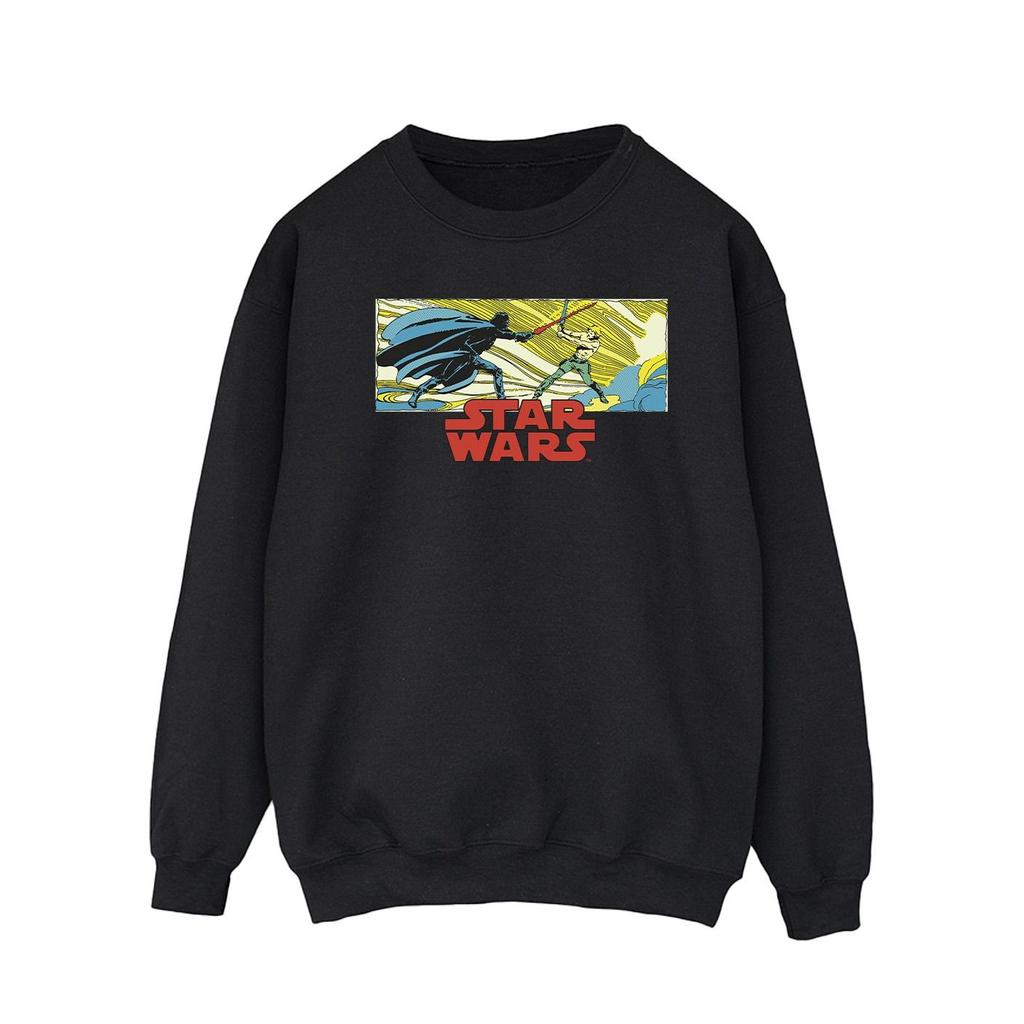 Star Wars Mens Comic Strip Luke And Vader Sweatshirt