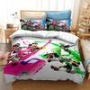 3D Printed Game Splatoons Comfortable Duvet Quilt Cover Pillowcase Bedding Set Children Bedroom Decoration Home Textile