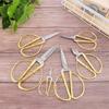Gold Durable Craft Fabric Short Cutter Sewing Tool Household Shears Scissors Tailor Scissor