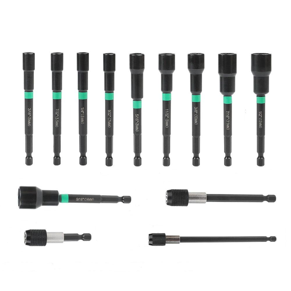 5 мм-14 мм шестигранная втулка для магнитного сверла удлинитель прочный ударный торцевой ключ
