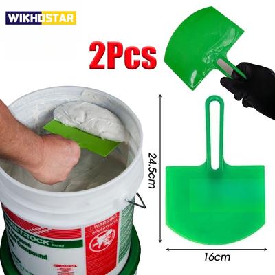 1/2 шт. Изогнутый ковш-скребок для ведра, шпатель для краски и шпатлевки, нож для шпатлевки, отделка гипсокартона, штукатурка, удаление наклеек, заплаты, строительные инструменты