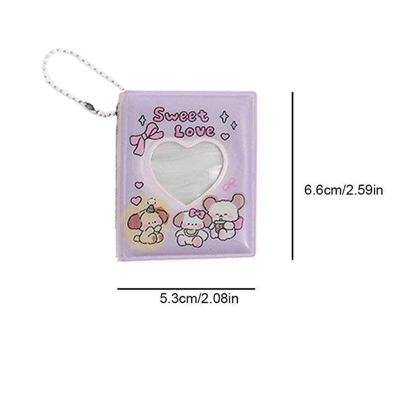 Мини-фотоальбом ПВХ Прозрачный держатель для карточек с именами 32 кармана Kpop Card Binder Мини-книга для коллекционирования фотографий айдолов