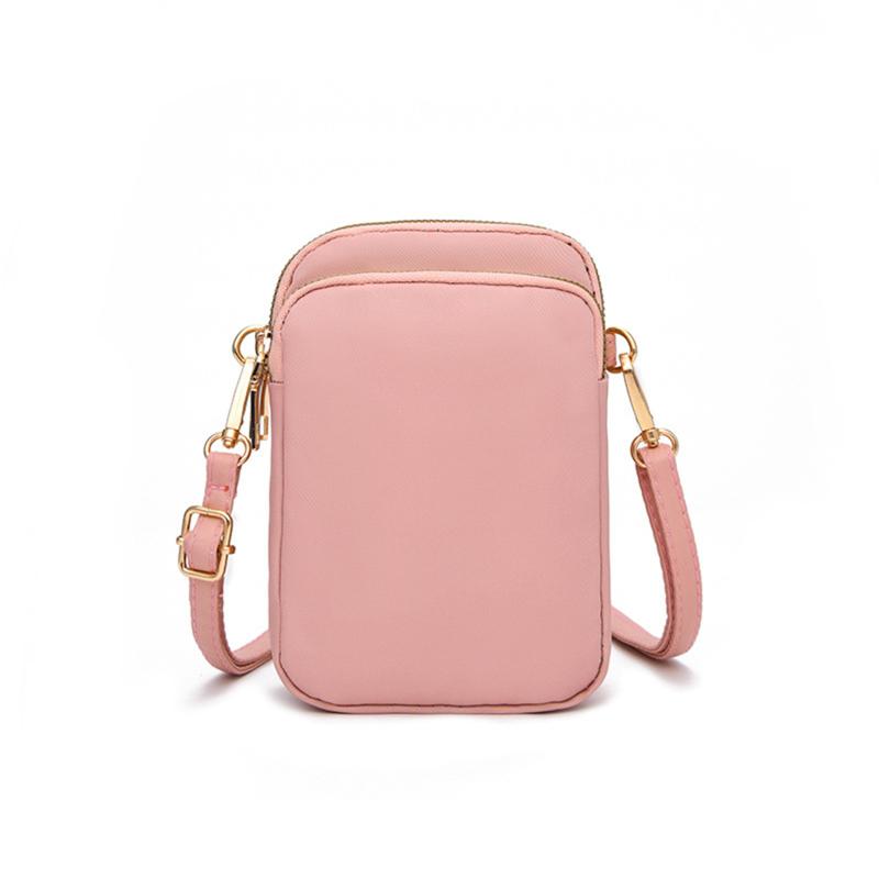 Мини-сумка через плечо для ходьбы, тканевая сумка для мобильного телефона, вертикальный кошелек для монет