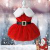 Classic Santa Claus Dog Christmas Outfit - Holiday & New Year Pet Dress