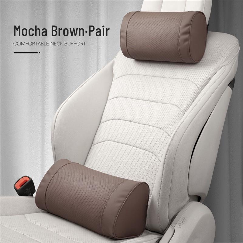 All-Season Car Accessories: Headrest, Lumbar Support, and Neck Protector for Mercedes-Benz, Tesla, and BYD.