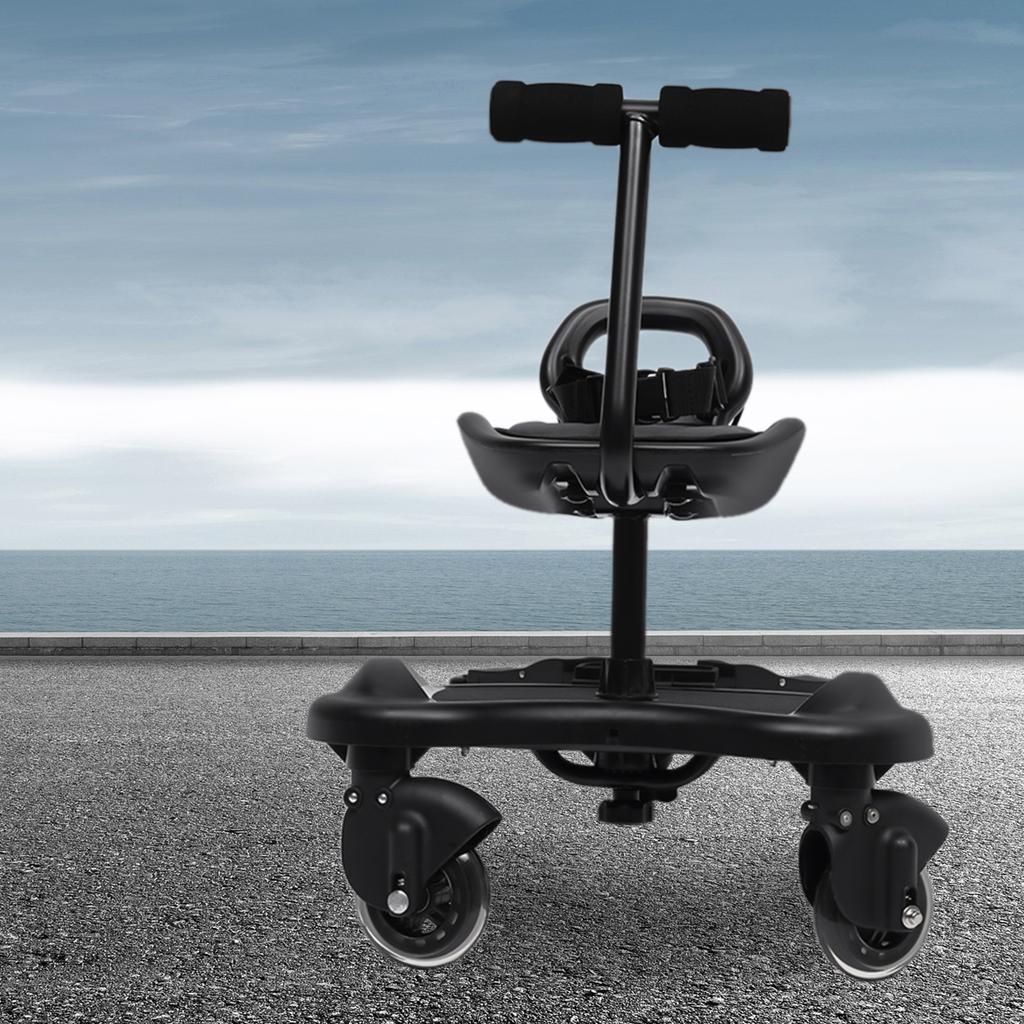 Универсальная подножка для коляски 2-в-1, Насадка для коляски «Сидеть и стоять», Подходит для большинства брендов колясок, Дети до 55 фунтов