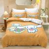 Home Textile Three-Piece Big-Eared Dog Cartoon Digital Printing Quilt Pillowcase Bedding