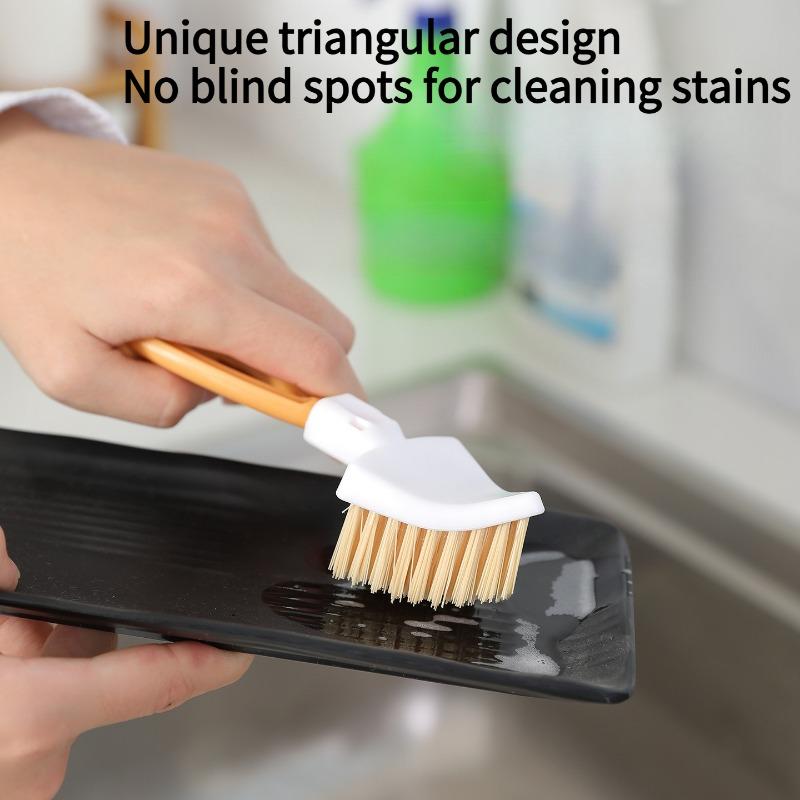 1PC gap cleaning brush triangle brush foldable kitchen drain rack net basket stove bathroom drain cleaning