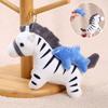 Плюшевый кулон-кукла, тип с вытягиванием, дизайн зебры, слона, пчелы, акулы, декоративный подвес в виде животного, украшение для кошелька