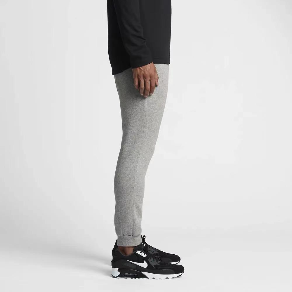 Nike Сплошной цвет логотипа повседневные трикотажные джоггеры мужские серые 804409-063