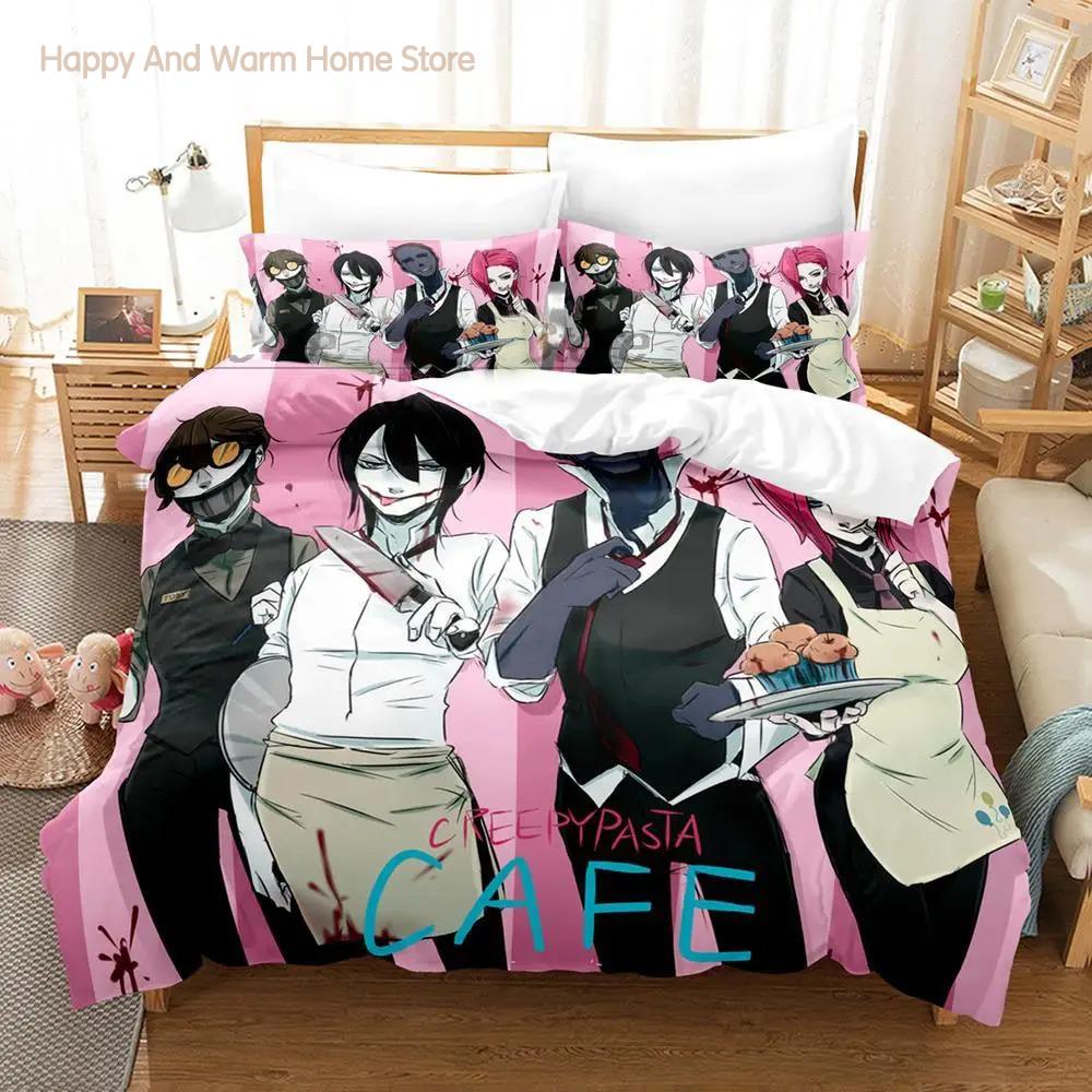 Creepypasta Bedding Collection Single Twin Full Queen King Size Bed Collection Aldult Boys Bedroom Duvetcover Collections Anime Roupas De Cama