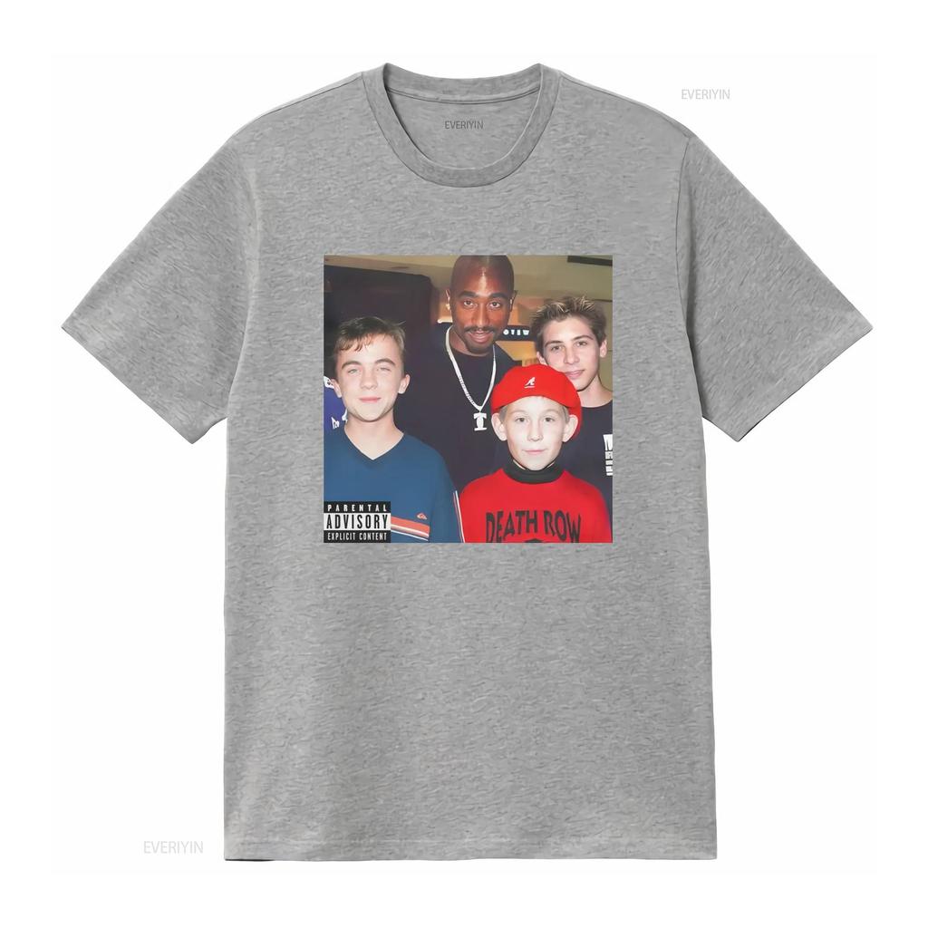 Футболка Malcolm in the middle 2 Pac Death Row винтажная стираная Топ для повседневной носки Растягивающаяся удобная унисекс мужская Повседневная