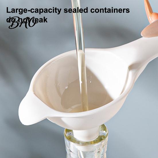 Dual Spout Funnel Plastic Funnel, Oil Liquid with Handle And Pouring Food Grade Spout, Wide Mouth Kitchen for Transferring Liquids Dishwasher Safe