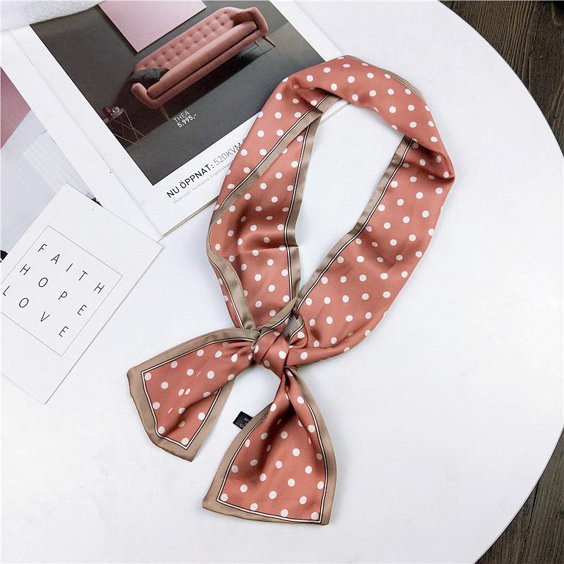 Pingjiao новый стиль весна и осень профессиональное украшение универсальный маленький шелковый шарф женский шарф узкий длинный ремень для волос галстук сумка пояс