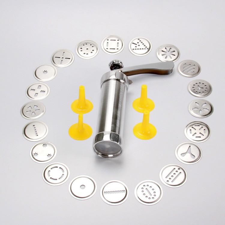 Пресс для печенья из алюминиевого сплава с 20 формами для печенья - Инструменты для выпечки Ai Man Wu