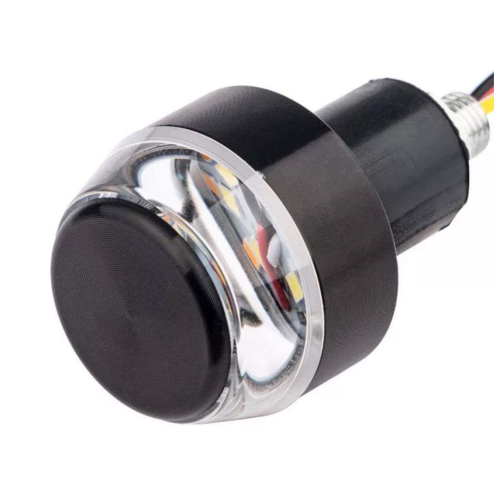 1 пара мотоциклетных светодиодных указателей поворота, безопасные сигнальные лампы для ночной езды, концевое крепление, мотоциклетные индикаторы, автомобильное наружное освещение