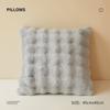 1pcs Faux Fur Solid Color 3D Soft Warm Plush Throw Pillow Covers For Living Room Sofa Bedroom Home Room Decor