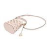 Michael Kors M K Aidy Сумка-ведро из кожи с кулиской и вырезанным логотипом Мини женские сумки Цвет: Мороженое-Розовый 35T1GUWC5L-POWDER-BLUSH