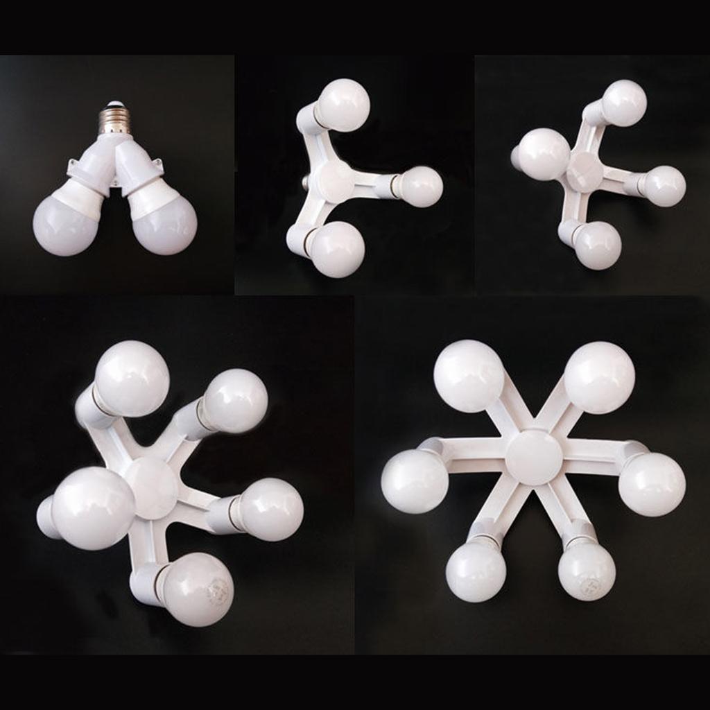 Разветвитель патронов для лампочек 2/3/4/5/6, адаптер-конвертер патронов E26/E27, конвертер светодиодных ламп со стандартным цоколем