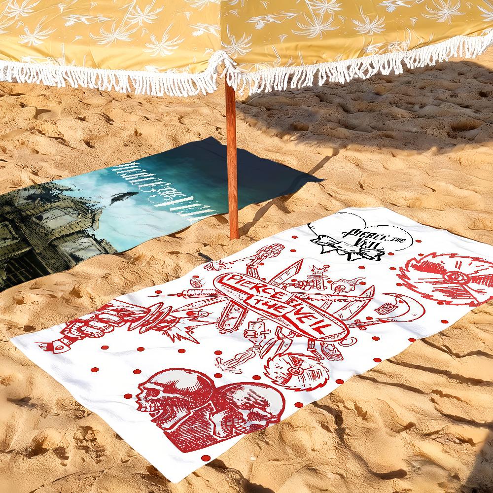 Rock band P-Pierce The V-Veil Towel Drying Bath Towel Applicable To Light Swimming Camping Yoga Beach Out