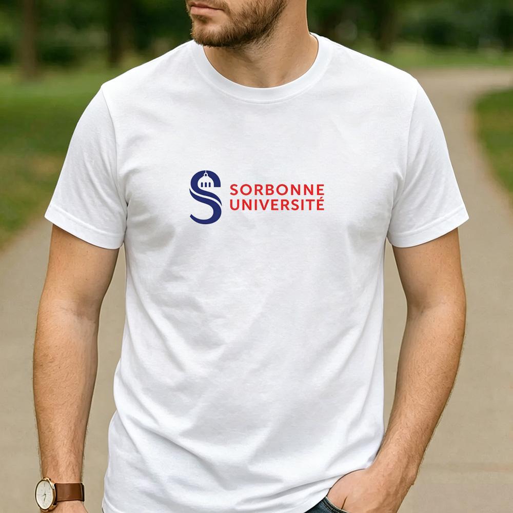 Vintage Retro Sorbonne Universit Logo Cotton Graphic T Shirt Unisex Short Sleeve Alumni Graduate Holiday Birthday Gift Top