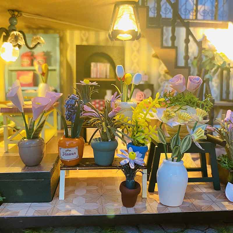 DIY Деревянный набор для кукольного домика, миниатюрная модель сада, вилла, кукольные домики, детские игрушки ручной работы, подарки на день рождения